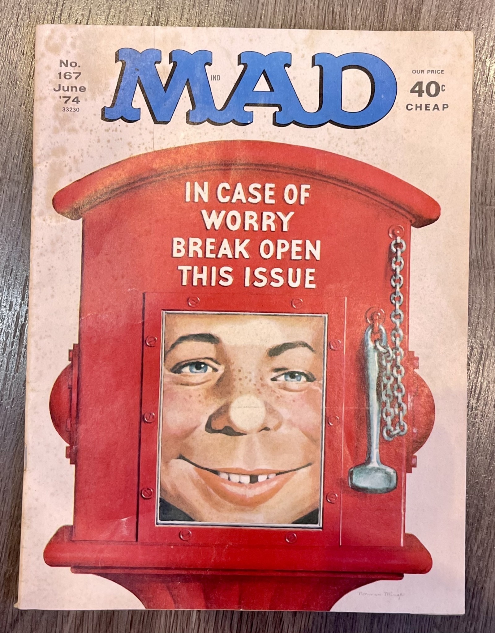 Purple Pigeon Treasures Mad Magazine No.167 June ‘74