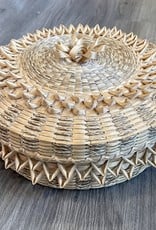 Aboriginal - Black Ash and Sweet Grass Basket - Haudenosaunee - Kahnawake Tribe