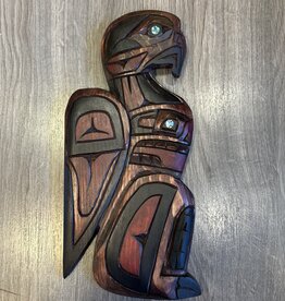 Aboriginal - Thunderbird Carving with two Abalone Eyes - Carver: Connie Edwards