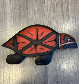 Aboriginal - Turtle Carving with Abalone Eye - Carver: Dora Edwards