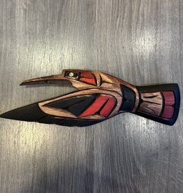 Aboriginal - Hummingbird Carving with Abalone Eye - Carver: Dora Edwards