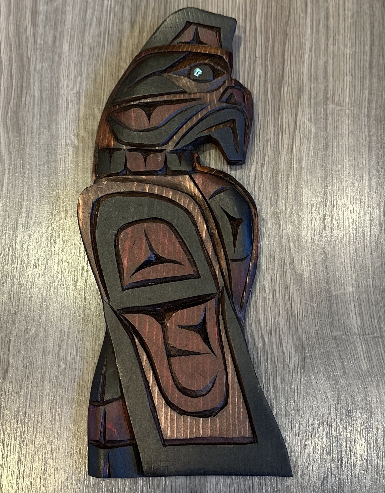 Aboriginal - Thunderbird Carving with Abalone Eye - Carver: Connie Edwards