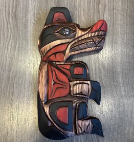 Aboriginal - Bear Carving With Abalone Eye - Carver: Connie Edwards