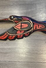 Aboriginal - Hummingbird Carving with Abalone Eye - Carver: No Signature