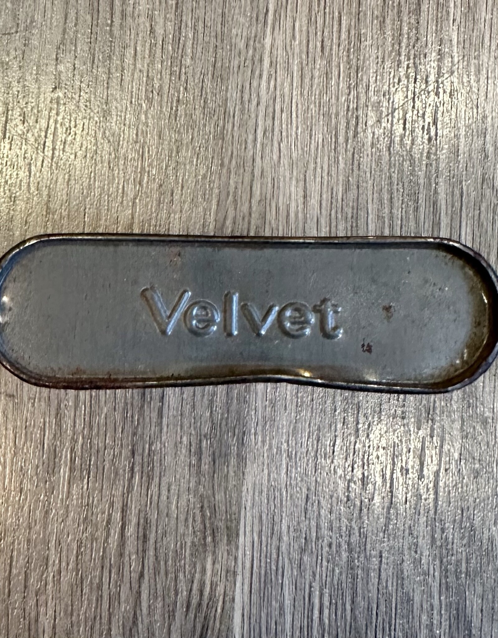 1950s Velvet Brand Pipe & Cigarette Tobacco Tin - Empty