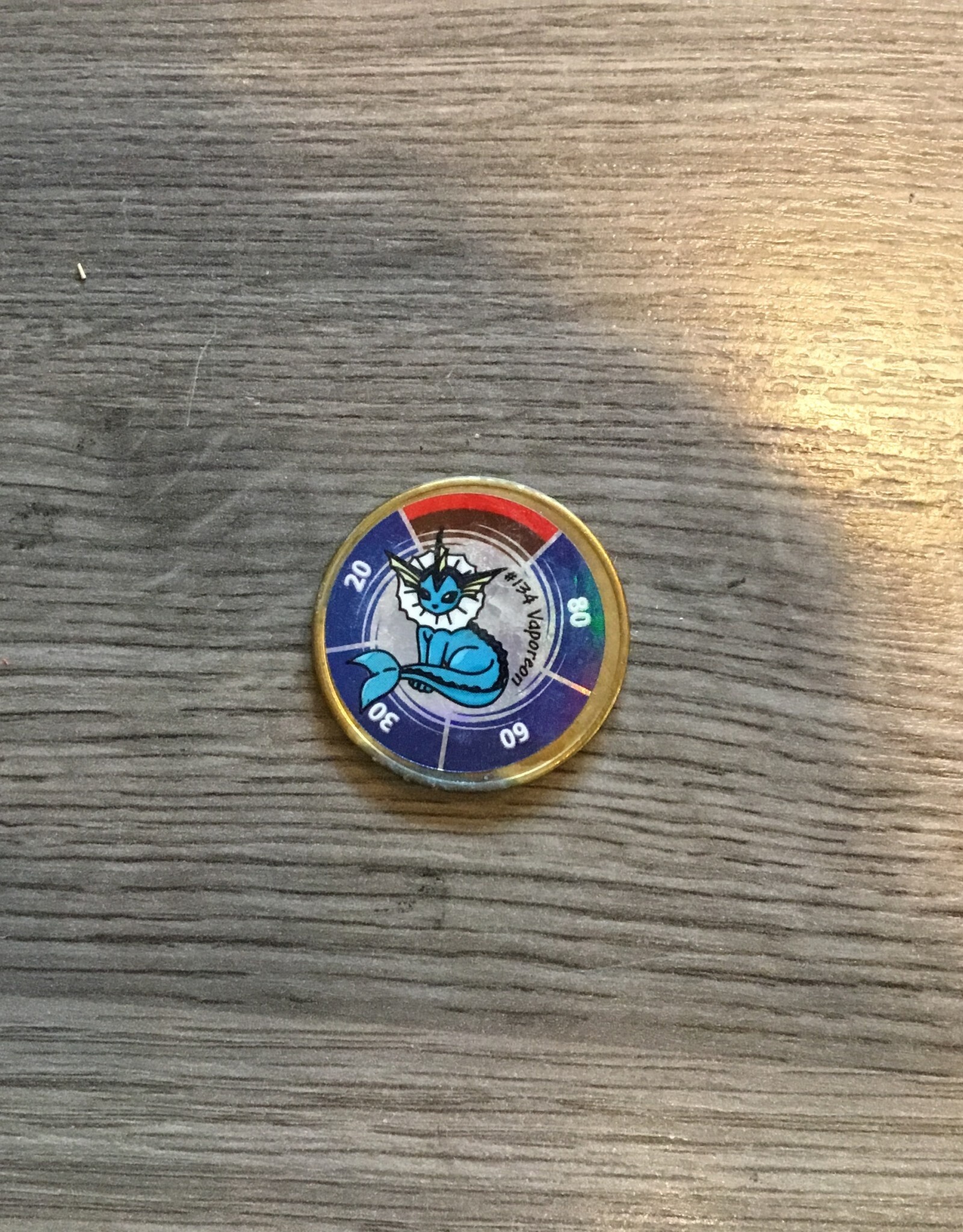 Trading Cards Pokémon Coin #134 Vaporeon