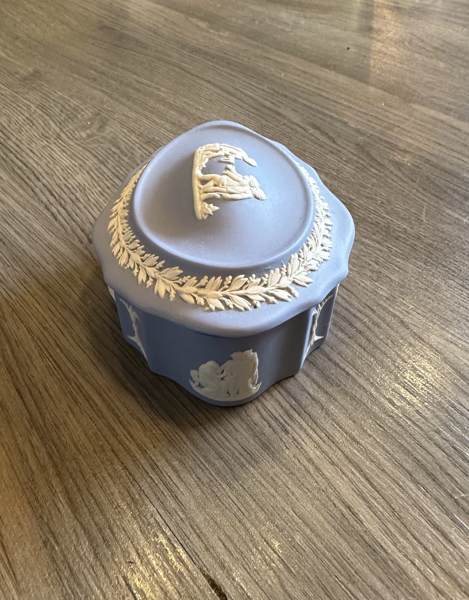 Purple Pigeon Treasures Jasperware Jewellery/Trinket box- Oval Lidded