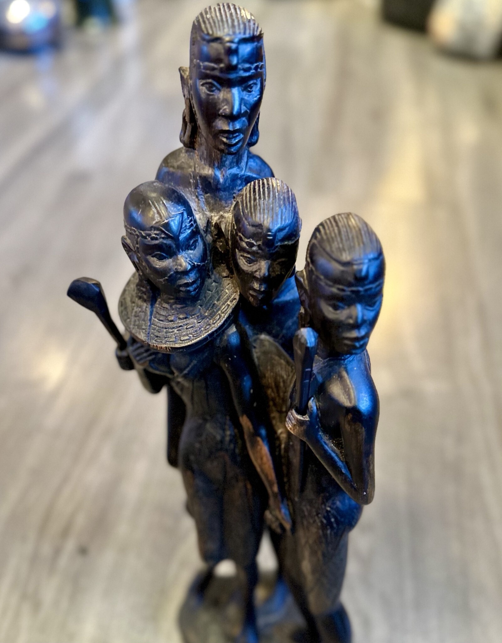 African - Hand Carved African Family