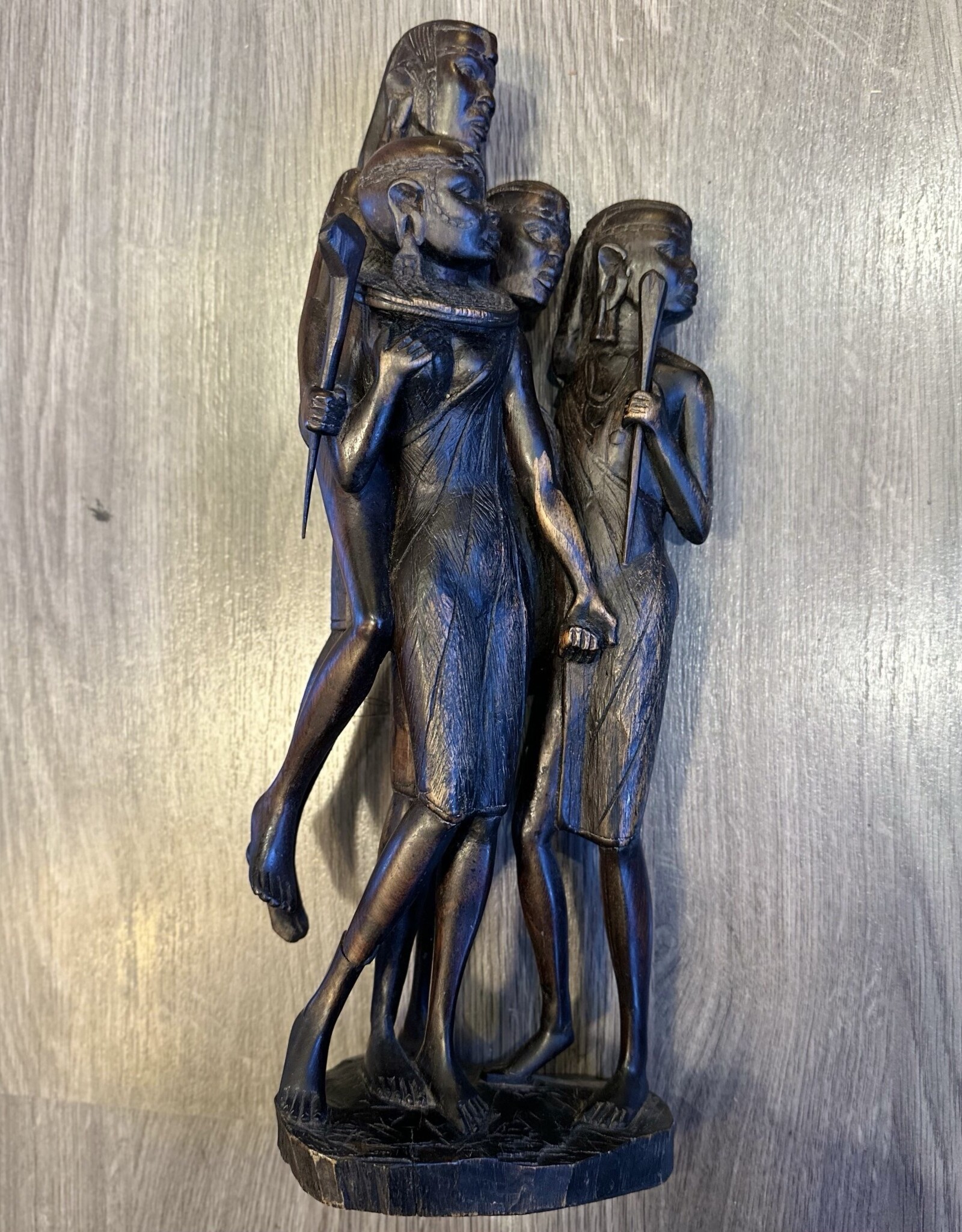 African - Hand Carved African Family