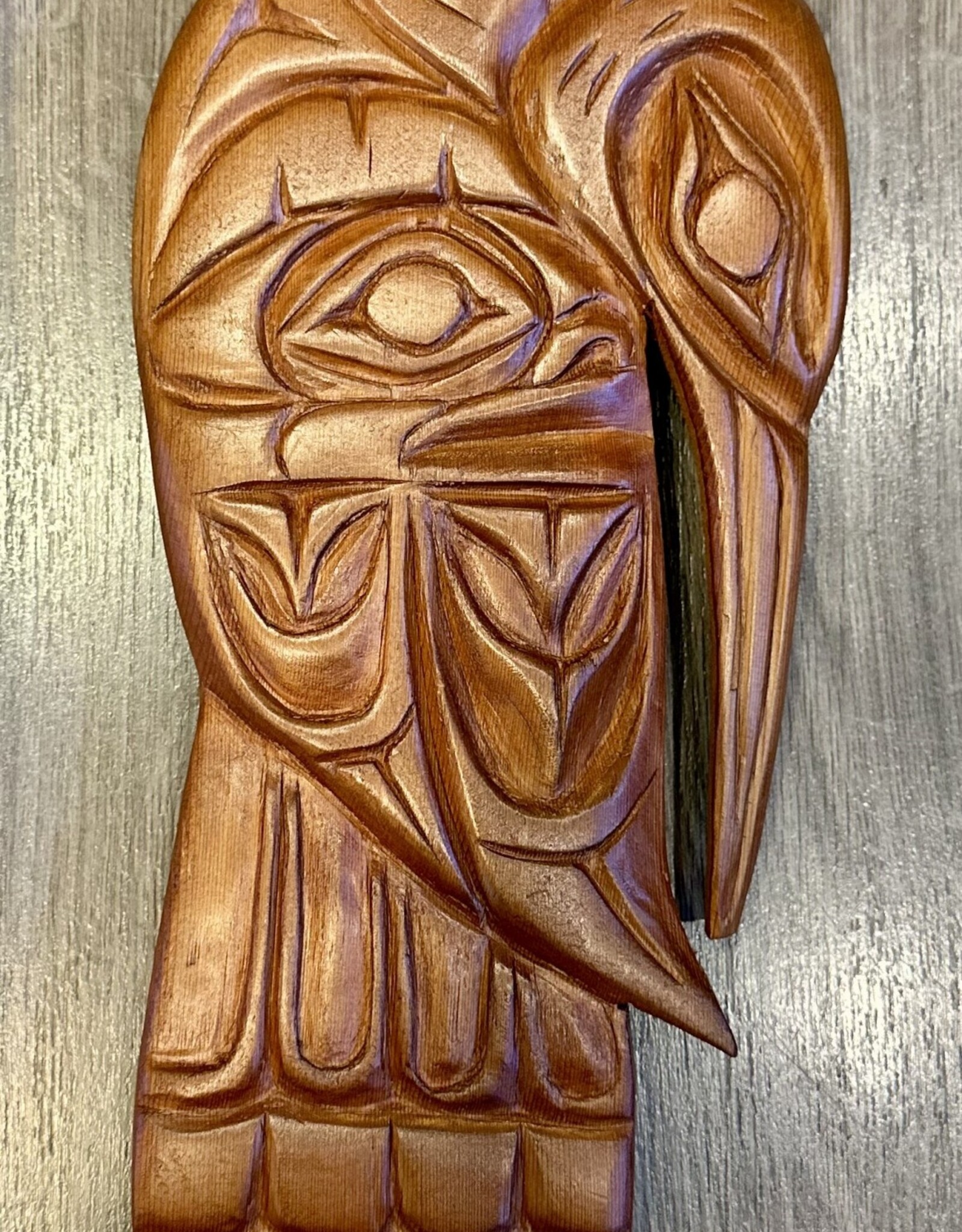 Aboriginal - Aboriginal Carving of a Raven by Don Sampson