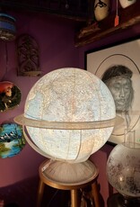 Purple Pigeon Treasures National Geographic Illuminated Globe with original walnut stand