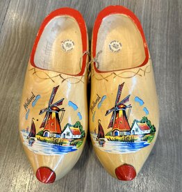 Clothing - Painted Wooden Dutch Shoes Size 35/36