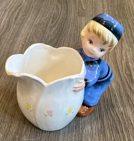 Purple Pigeon Treasures Vintage Lefton Dutch Boy Creamer MR22073