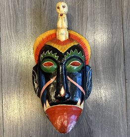 Purple Pigeon Treasures Exotic Wooden Mask