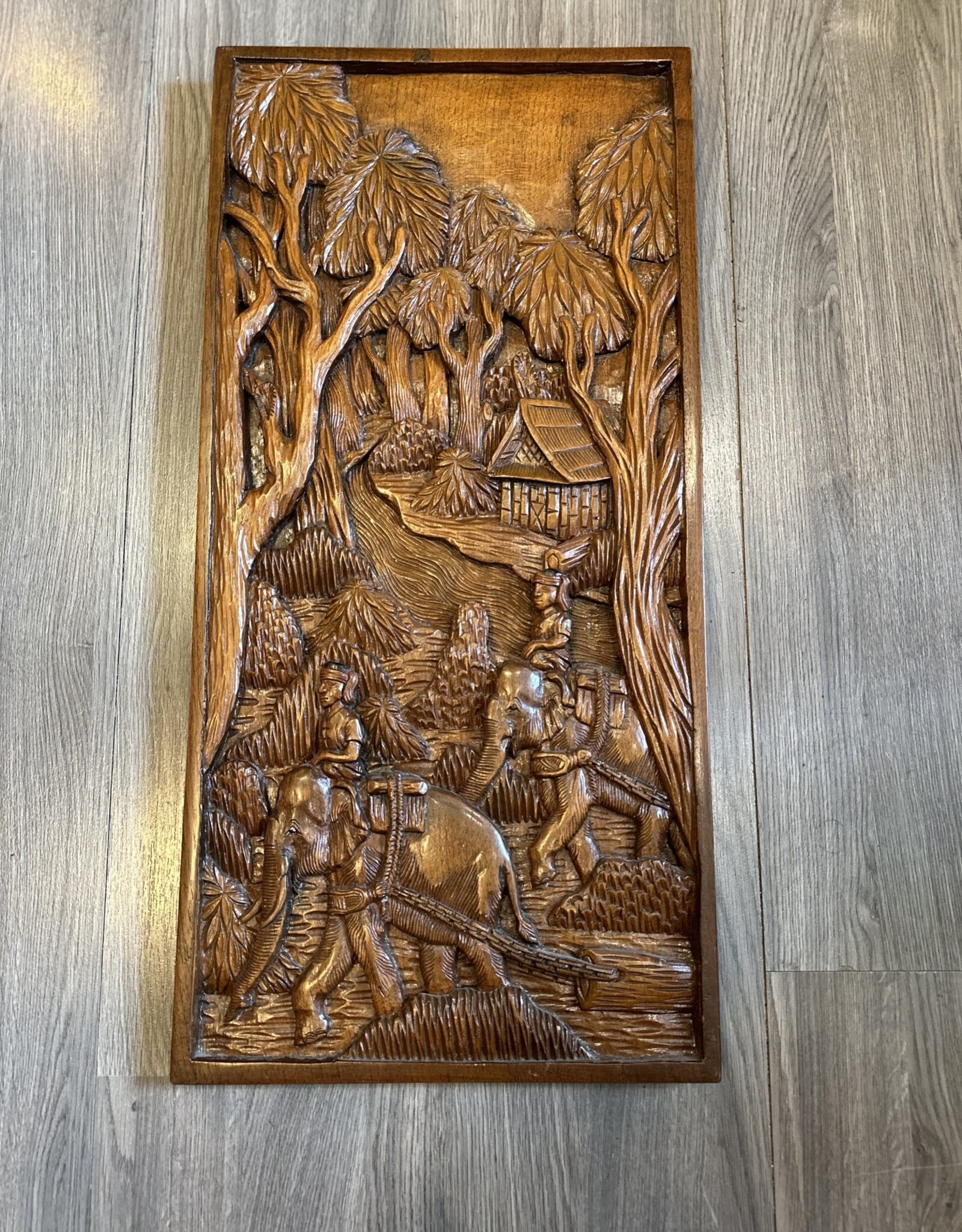 African - Wooden Wall Carving from Tanzania 1970’s