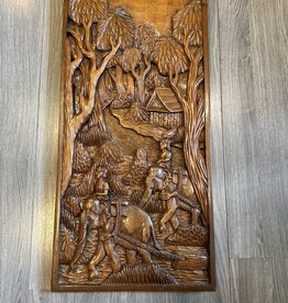 African - Wooden Wall Carving from Tanzania 1970’s