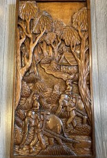 African - Wooden Wall Carving from Tanzania 1970’s