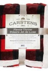 Carstens Red Lumberjack Plaid Sherpa Throw Blanket Carstens Red Lumberjack Plaid Sherpa Throw Blanket
