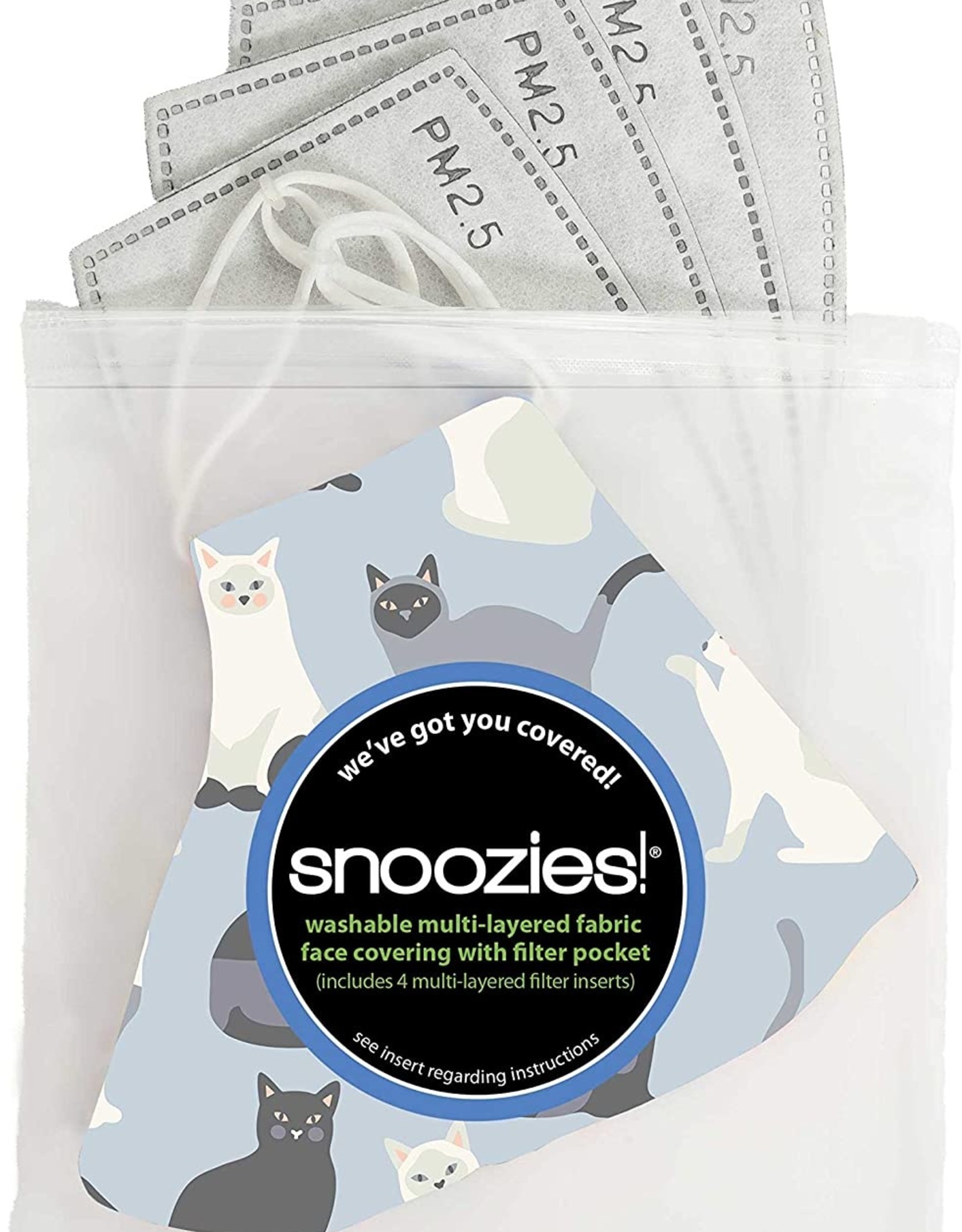 Snoozies SALE-Multi Kitties Snoozies Face Covering