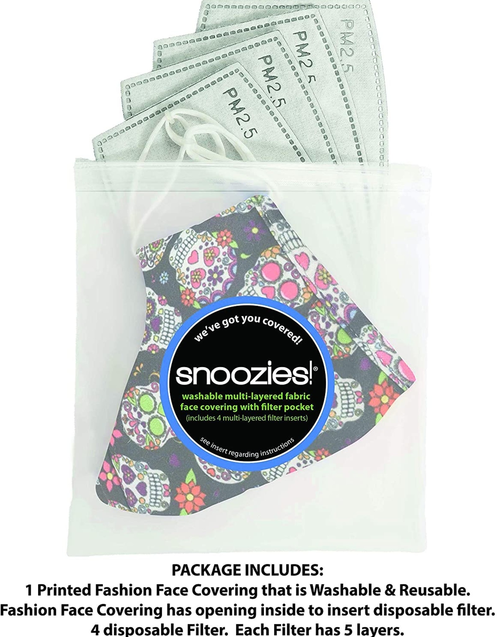 Snoozies SALE-Skulls Snoozies Face Covering