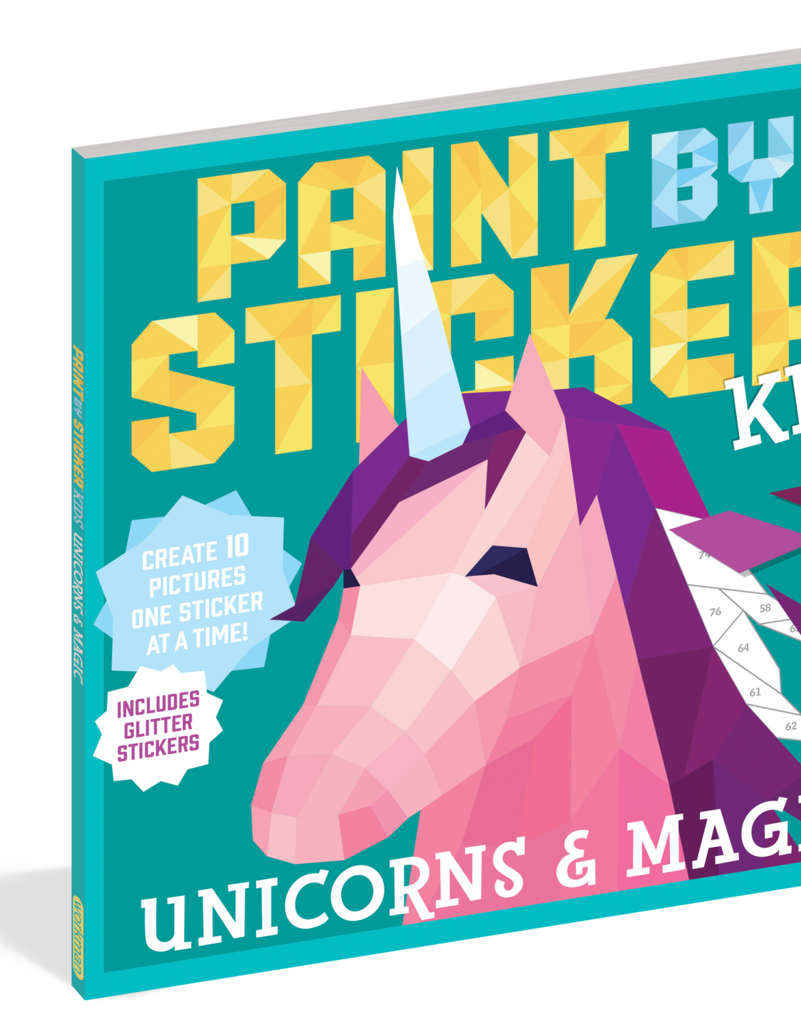 Workman Publishing Paint by Sticker Unicorns and Magic Paperback