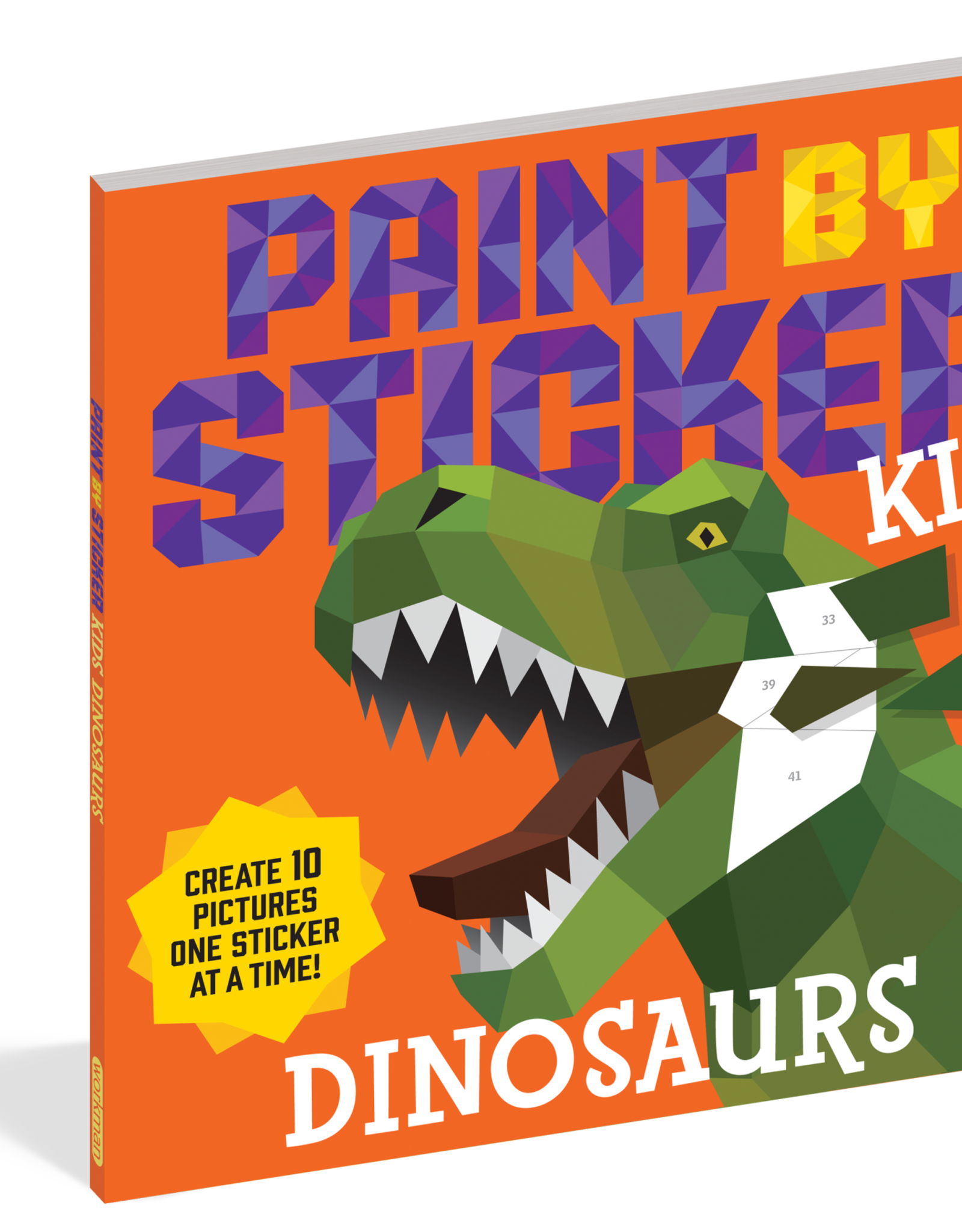 Workman Publishing Paint by Sticker Dinosaurs Paperback