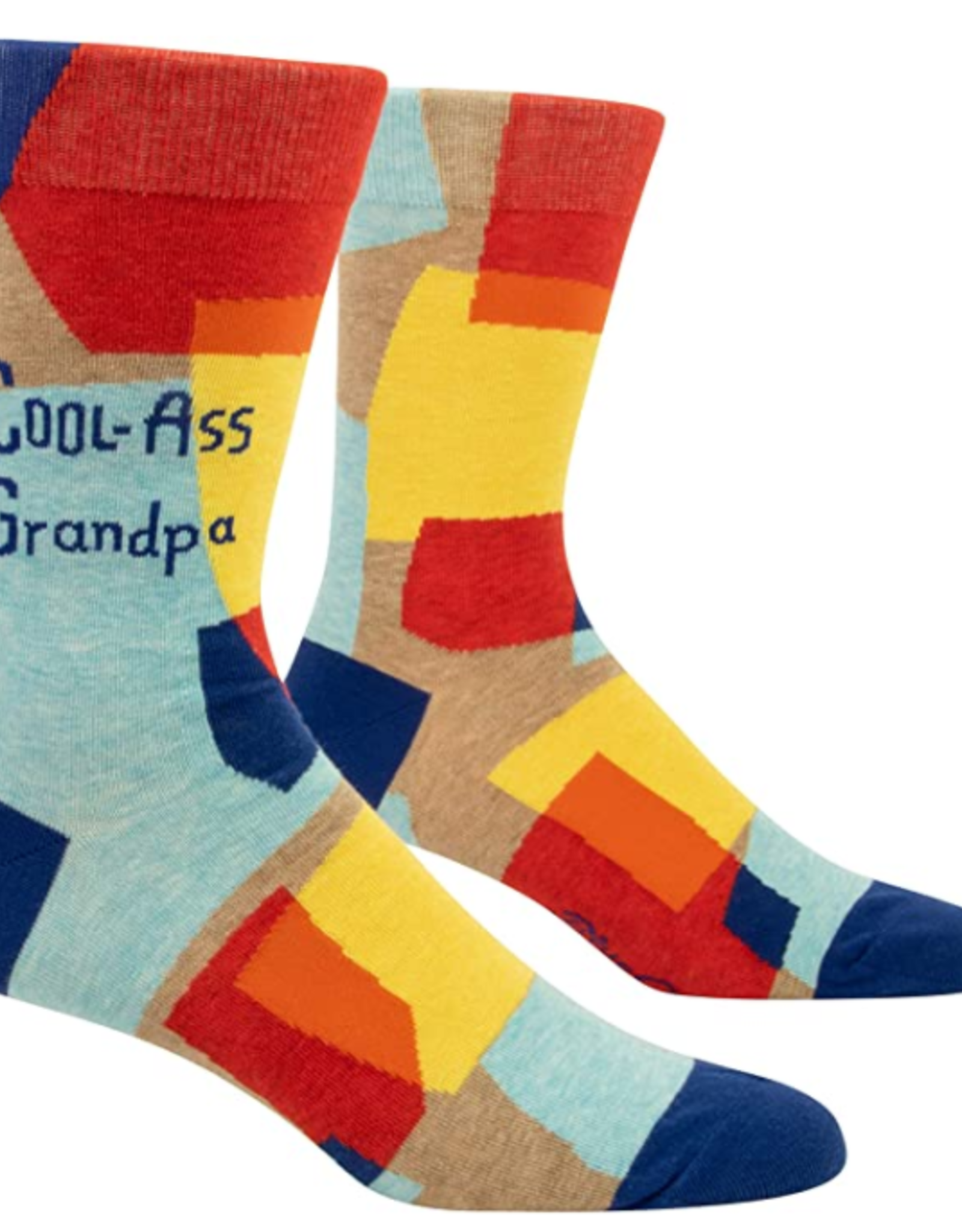 Blue Q Cool A** Grandpa Men's Crew Socks