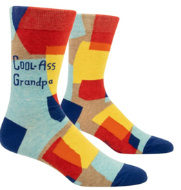 Blue Q Cool A** Grandpa Men's Crew Socks