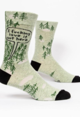 Blue Q F***ing Love It Out Here Men's Socks