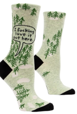 Blue Q F***ing Love It-Woods Crew Socks