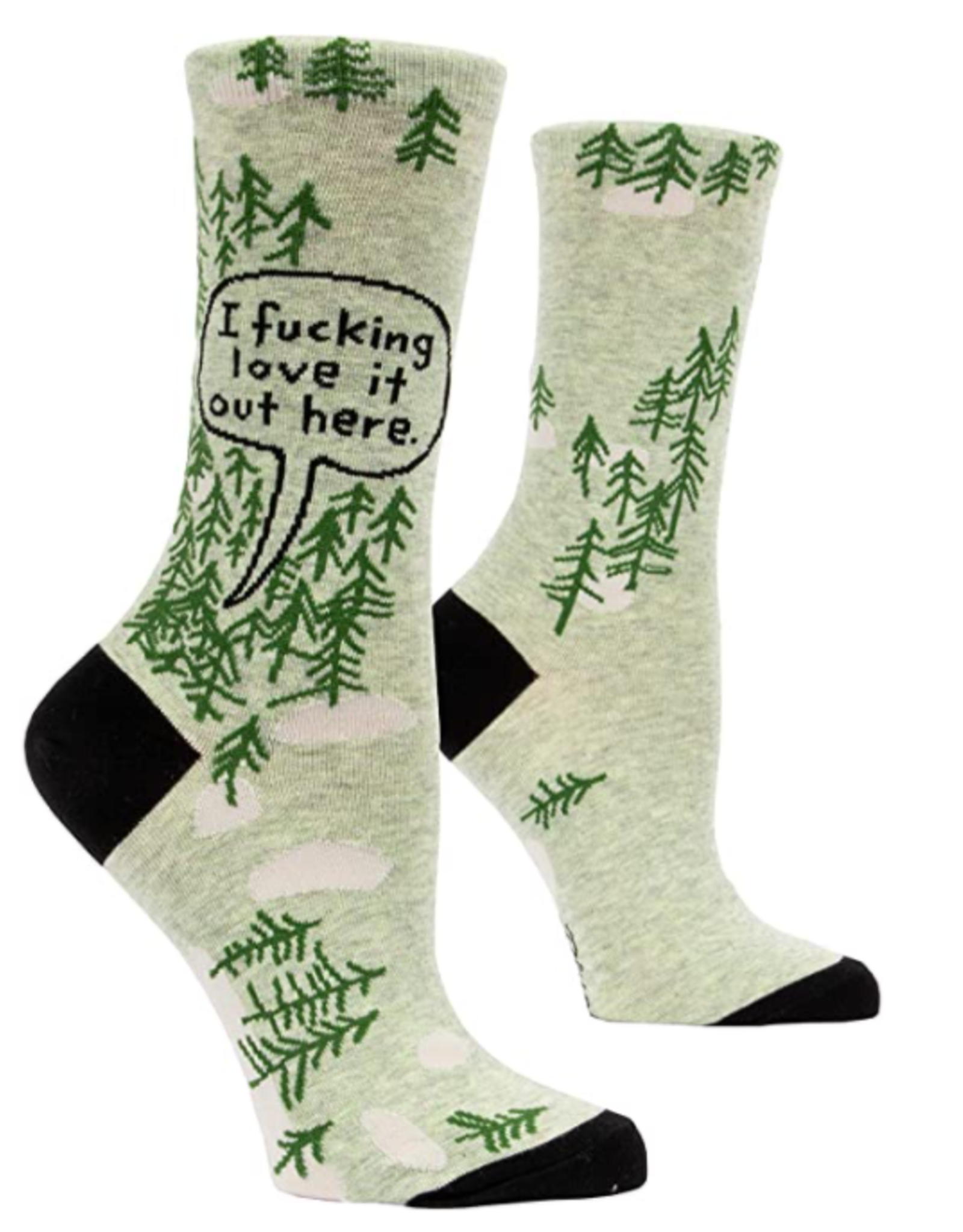 Blue Q F***ing Love It-Woods Crew Socks