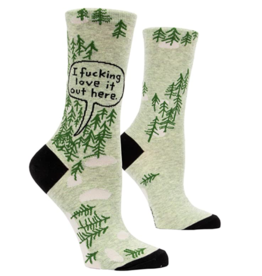 Blue Q F***ing Love It-Woods Crew Socks