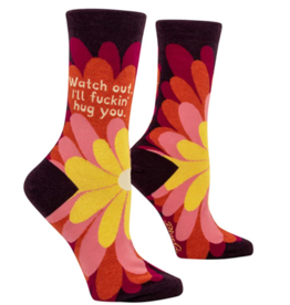 Blue Q I'll F***in Hug You Crew Socks