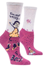 Blue Q I'm Not Bossy Crew Socks