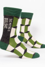 Blue Q Meeting Is Bulls*** Men's Socks