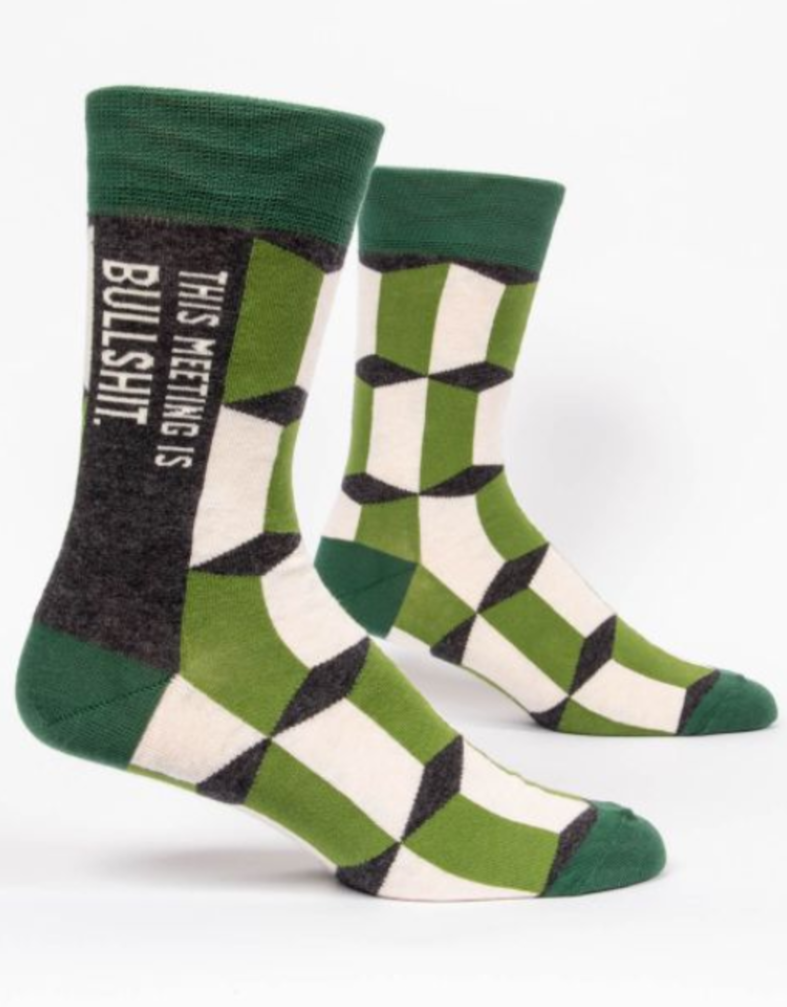 Blue Q Meeting Is Bulls*** Men's Socks