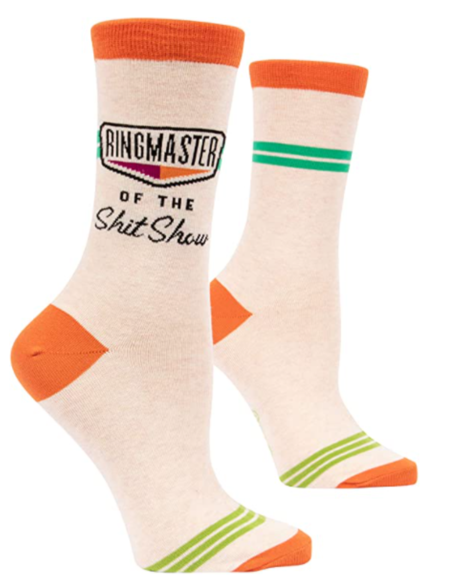 Blue Q Ringmaster S**show Crew Socks