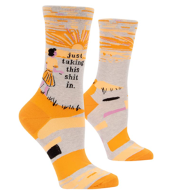Blue Q Taking This S*** In Crew Socks
