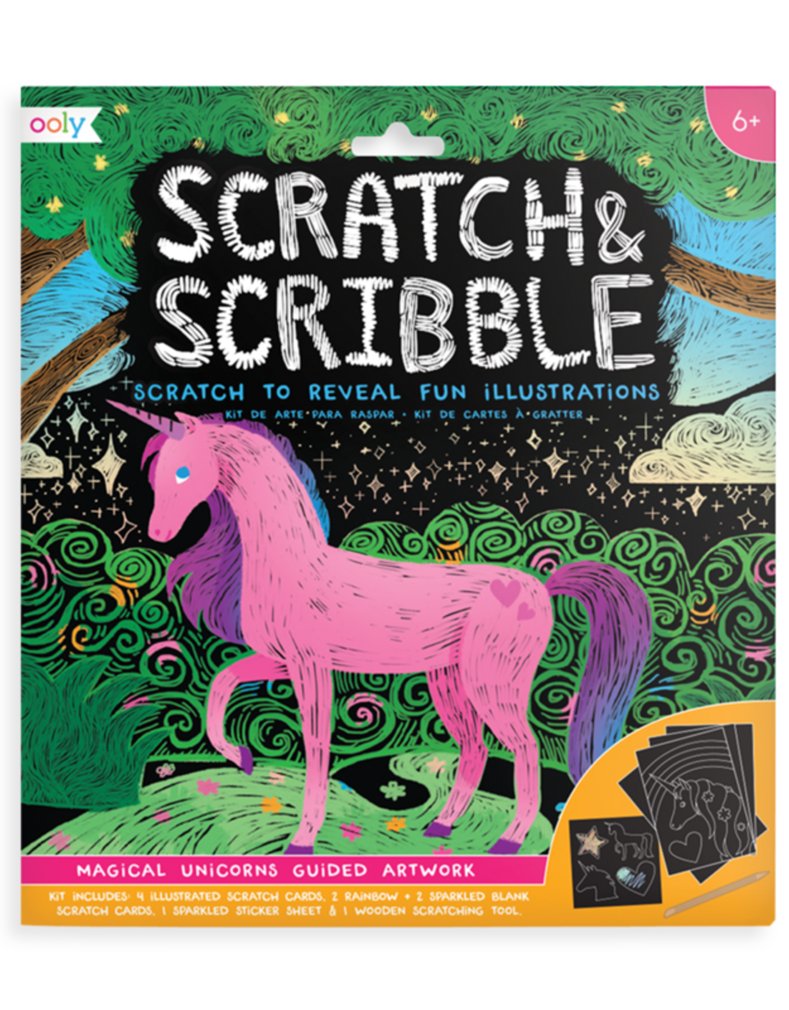 Ooly Scratch & Scribble - Magical Unicorns