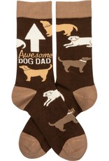 Primitives By Kathy Awesome Dog Dad Socks