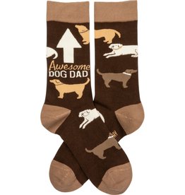 Primitives By Kathy Awesome Dog Dad Socks