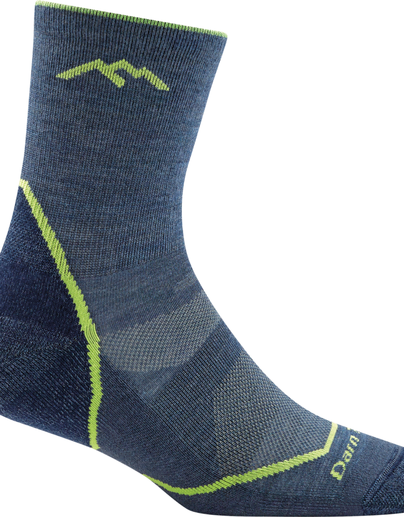 Darn Tough Vermont SALE Light Hiker Boys Jr. Micro Crew Lightweight w/ Cushion Socks - Denim Medium