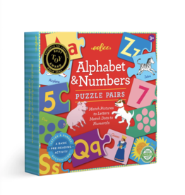 Eeboo Alphabet & Numbers Puzzle Pairs