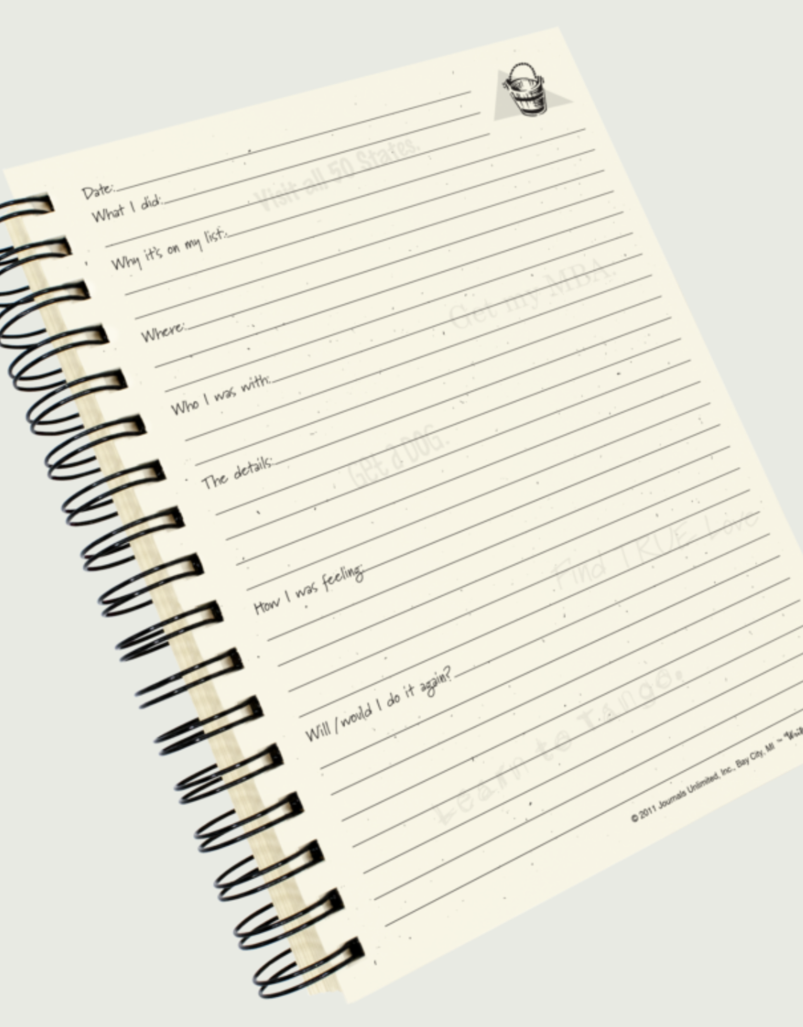Journals Unlimited Bucket List Large Journal