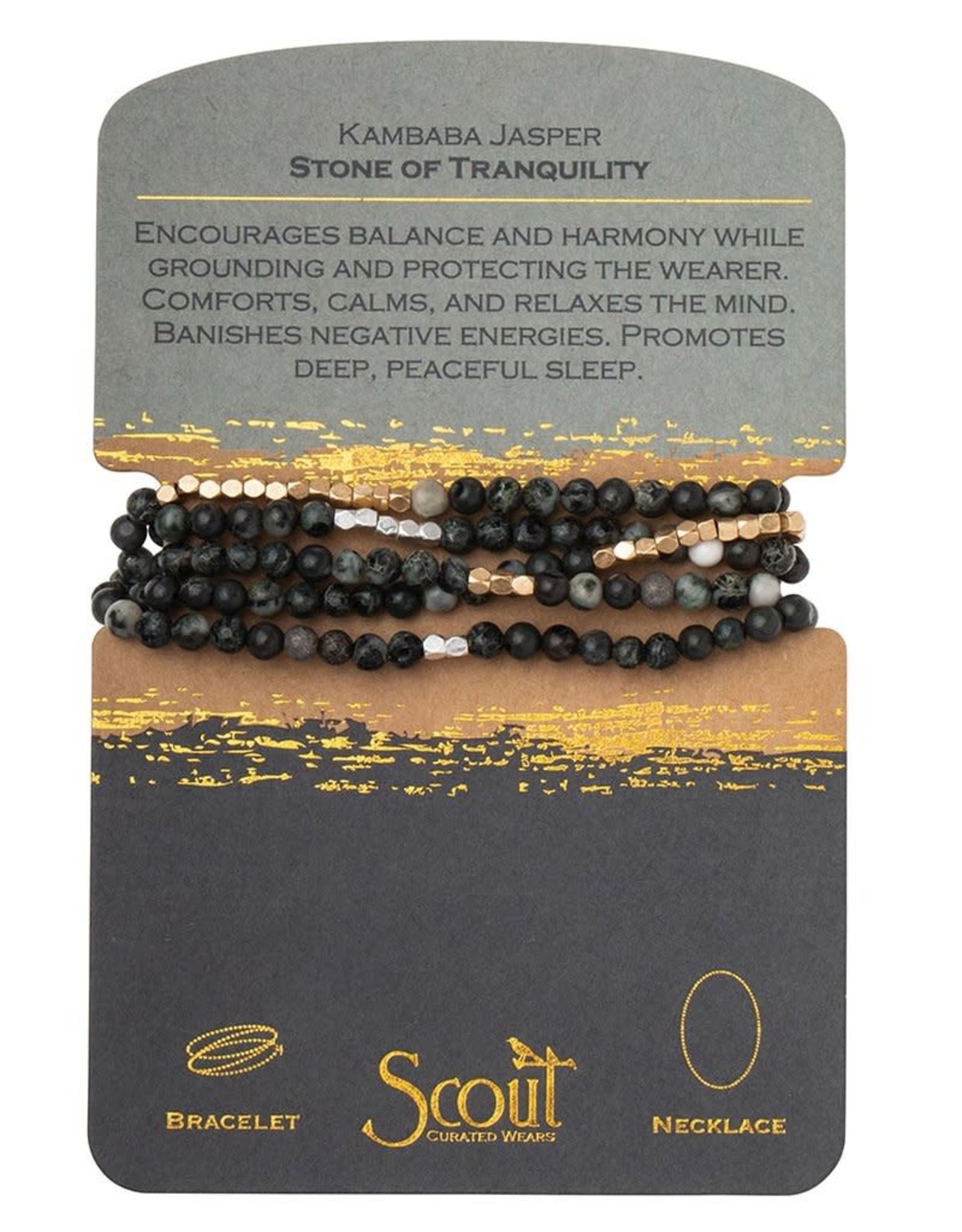 Scout Kambaba Jasper/Stone of Tranquility - Stone Wrap