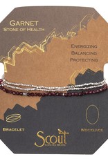Scout Garnet/Stone of Health - Delicate Stone Wrap