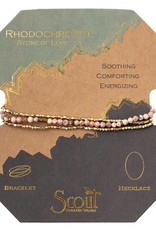 Scout Rhodochrosite/Stone of Love - Delicate Stone Wrap