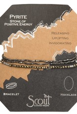 Scout Pyrite/Stone of Positive Energy - Delicate Stone Wrap