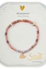 Scout Intention Charm Bracelet - Rhodonite/Gold