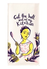 Blue Q Get The Hell Out Dish Towel